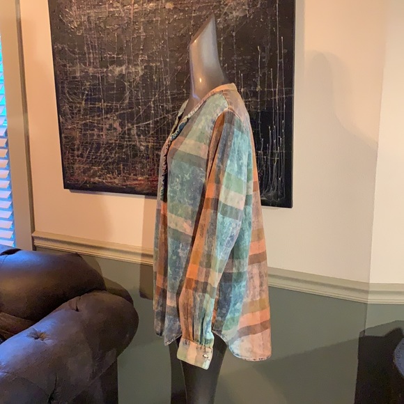 Anthropologie Isabella Sinclair Plaid Tunic - Picture 6 of 10
